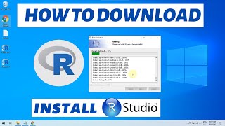 How to download R and install Rstudio on Windows 10 2021 [upl. by Arodnahs]