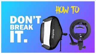 How to fold the godox softbox 2021 PART a [upl. by Eiblehs]