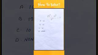 Nice Algebraic Math Problem maths shorts [upl. by Sarah]