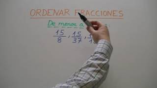 Comparar y ordenar fracciones con el mismo numerador [upl. by Vida]