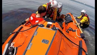 Swanage lifeboat crew go to aid of 15 year old boy who has fallen from top of Old Harry [upl. by Stefania]