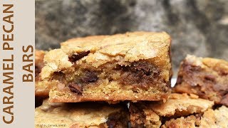 Caramel Pecan Bars  RECIPE [upl. by Naor]