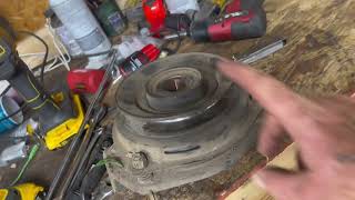 Pto clutch adjustment on a Scag scag lawncare lawnmaintenance [upl. by Simonsen]