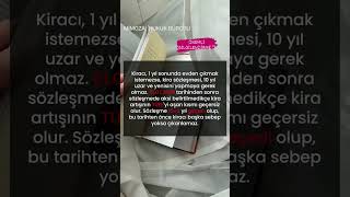 quotKiracı 1 yıl sonunda evden çıkmak istemezse kira sözleşmesi kendiliğinden yenilenirquot [upl. by Kauslick693]