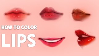 🍓How I Color Strawberry Lips In Ibis paint x [upl. by Aneerbas]