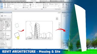 Learn Revit in 5 minutes Mass in revit KLCC tower massing Quick modelling [upl. by Orpha]