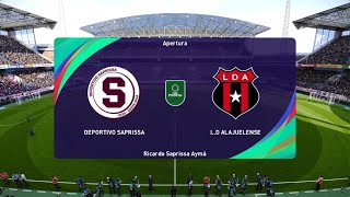 PES 2021 modo carrera DT Deportivo Saprissa Clásico Nacional Saprissa vs Alajuelense [upl. by Jabe]