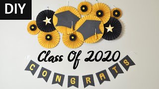 Graduation Party Decorations  Graduation Decorations DIY  Decoration Ideas At Home [upl. by Eppillihp103]