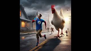 Sheldon Cooper chased by giant chicken meme [upl. by Osmo208]