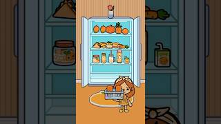 Orange refrigerator contents PART 1🧡tocaboca tocalifeworld [upl. by Urbani44]