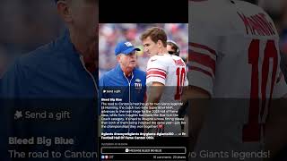 NEW YORK GIANTS GREATS inch closer to CANTON and the HALL OF FAME nfl news sports legends nyc [upl. by Otila]