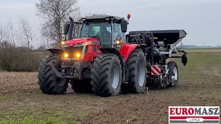 Massey Ferguson 7S 180 od Euromasz Lipka na testach amp Agrisem SLY Stripcat [upl. by Albertson]