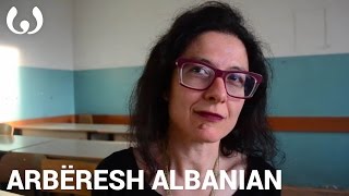 WIKITONGUES Giuseppina speaking Arbëresh Albanian [upl. by Raeann]