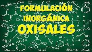 Formulación inorgánica Oxosales u oxisales [upl. by Ettennil115]