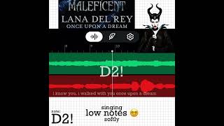 😭 the CONTROL u need to sing LOW NOTES SOFTLY 😭 onceuponadream lanadelrey maleficent [upl. by Paulsen]