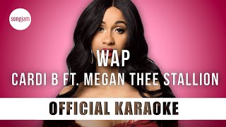 Cardi B  WAP ft Megan Thee Stallion Official Karaoke Instrumental  SongJam [upl. by Mandeville]