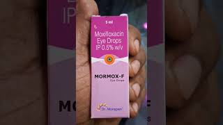 Moxifloxacin eye drop IP 05 w v आँखों के इंफेक्शन  धुधला दिखना [upl. by Hyde]