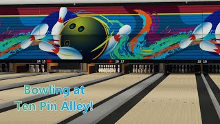 Bowling at Ten Pin Alley in Roblox GSX KingPin Bowling [upl. by Hegyera]