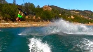 Lake Berryessa WakeboardingSpanish Flats Camping Labor Day 2013 [upl. by Geralda]