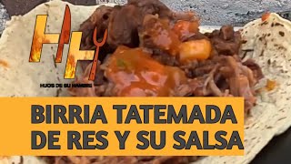 BIRRIA DE RES TATEMADA Y SU SALSA ESPECIAL ESTILO JALISCO🔥‼️ [upl. by Odarbil627]