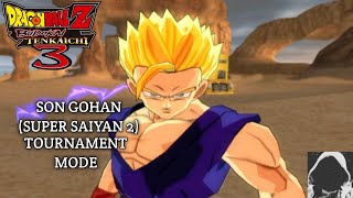 Son Gohan Super Saiyan 2  Tournament Mode  Dragon Ball Z Budokai Tenkaichi 3 30 Wii [upl. by Estrella]