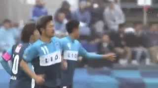 Unbelievable  48 year old Japanese legend Kazuyoshi Miura scored a brilliant header in J League 15 [upl. by Monique128]