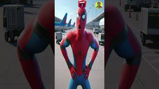 Airplane  Rank Up  Spiderman vs Venom vs Captain America Iron Man Help shorts spiderman [upl. by Nitnerb]