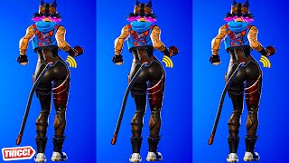 New Fortnite Renegade Lynx Skin Party Hips 1 Hour Version Thicc 🍑😘 OG Cutest outfit 😍 Up Close 😜 [upl. by Squier949]