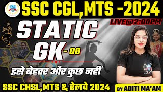 SSC CGL 2024  Complete Static GK For SSC CGLMTS  CGL Static GK  SSC CGLMTS GK  BY ADITI MAAM [upl. by Pedaiah]