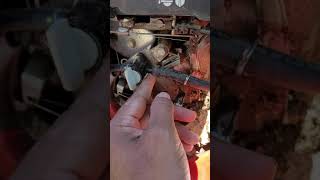 How to empty fuel line on TroyBilt TB160 [upl. by Stone622]