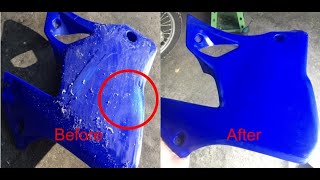 How to Restore Dirt bikeATV Plastics easy [upl. by Zuckerman233]