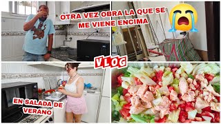 vlog 😣 tenemos que hacer obras de nuevas en la cocinaensalada de veranoquejas 🤣 [upl. by Bornstein]