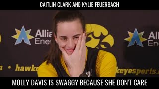 Caitlin Clark Says Molly Davis Is Swaggy caitlinclark [upl. by Daj965]