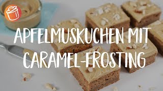 Apfelmuskuchen mit CaramelFrosting Rezept Chochdoch mit Oli [upl. by Onej]