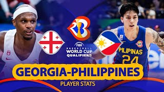 Philippines vs Georgia  FIBA OQT  Gilas Pilipinas vs Georgia  FIBA WORLD CUP  Kai Sotto Power [upl. by Aydin]