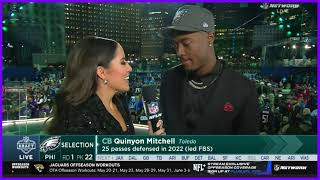 Eagles Draft CB Quinyon Mitchell  Full Interview at 2024 NFL draft [upl. by Deva713]