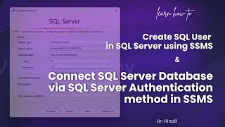 Enable SQL Server Authentication in SSMS [upl. by Pascasia556]