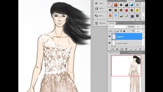 ELBİSE ÇİZİMLERİPhotoshop ile Kolay Çizimler ve Digital Çizim Nasıl Yapılır [upl. by Sorce]