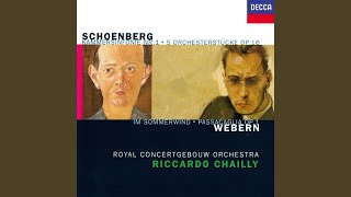 Schoenberg 5 Pieces for Orchestra Op 16  1949 Revision  1 Vorgefühle Premonitions [upl. by Anuahc]