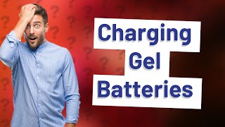 Can you charge a gel battery with a AGM charger [upl. by Esinej553]