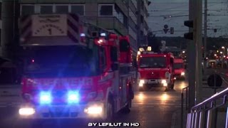 Einsatzstichwort 2 Alarm Feuer mit Menschenleben in Gefahr Großalarm Rettungskräfte Stuttgart [upl. by Aerdnu]