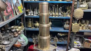 Pune Juna Bazar Brass Boxes Home Use  Kichenware Items [upl. by Habas734]