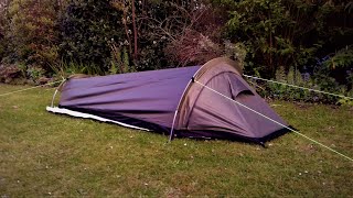 £30 HOOPED BIVVY BAG TEST  GARDEN CAMP AND REVIEW  CHEAP BUT DOES IT WORK [upl. by Aiclef]