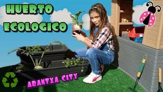 Mi huerto en mi casita ecologica 🏡 Los juguetes de Arantxa  Arantxa City [upl. by Negiam64]