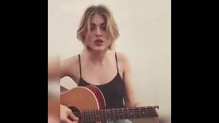 Frances Bean Cobain Sings To Kurt Cobain [upl. by Annaiviv654]