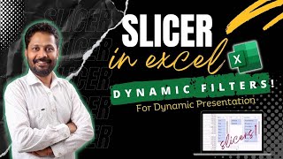 How to use Slicer in Excel Create Dynamic Filters for a Dynamic Data Visualization [upl. by Kristan451]