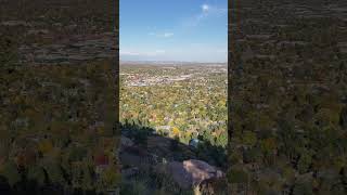 View from Chautauqua Park travel coloradotourism fyp foryou scenic mountains hiking viral [upl. by Aielam156]