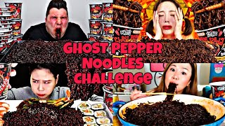 GHOST PEPPER NOODLES VS MUKBANGERS CHALLENGE 🔥🥵😱🔥 [upl. by Romina380]