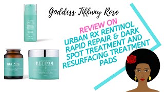 Review Urban Skin Rx Retinol Resurfacing Treatment Pads amp Dark Spot Corrector [upl. by Rennat]