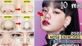 Top Exercises for Girls  Get Slim Down Your Nose in 21 Day  Home Fitness Challenge 2022 [upl. by Aiekahs]